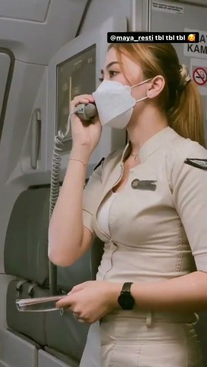 Pramugari Cantik Super Air Jet - Kena Paparazi 😂