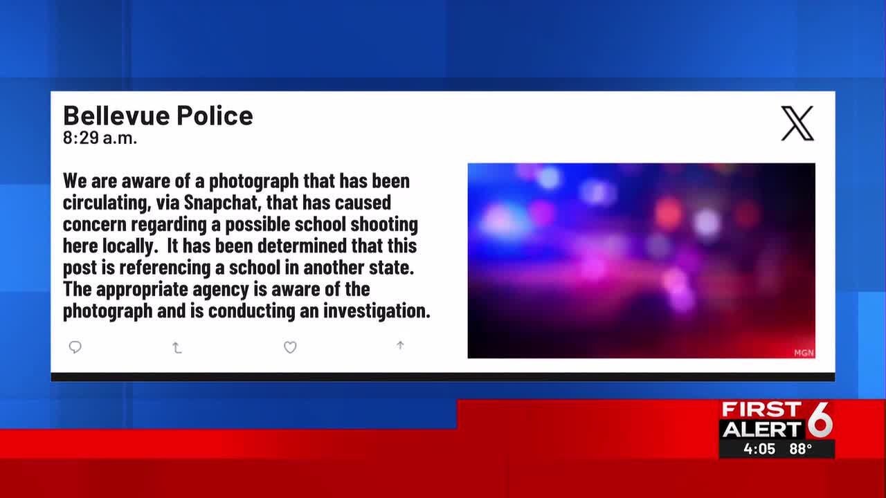 Bellevue Police address Snapchat school shooting rumor