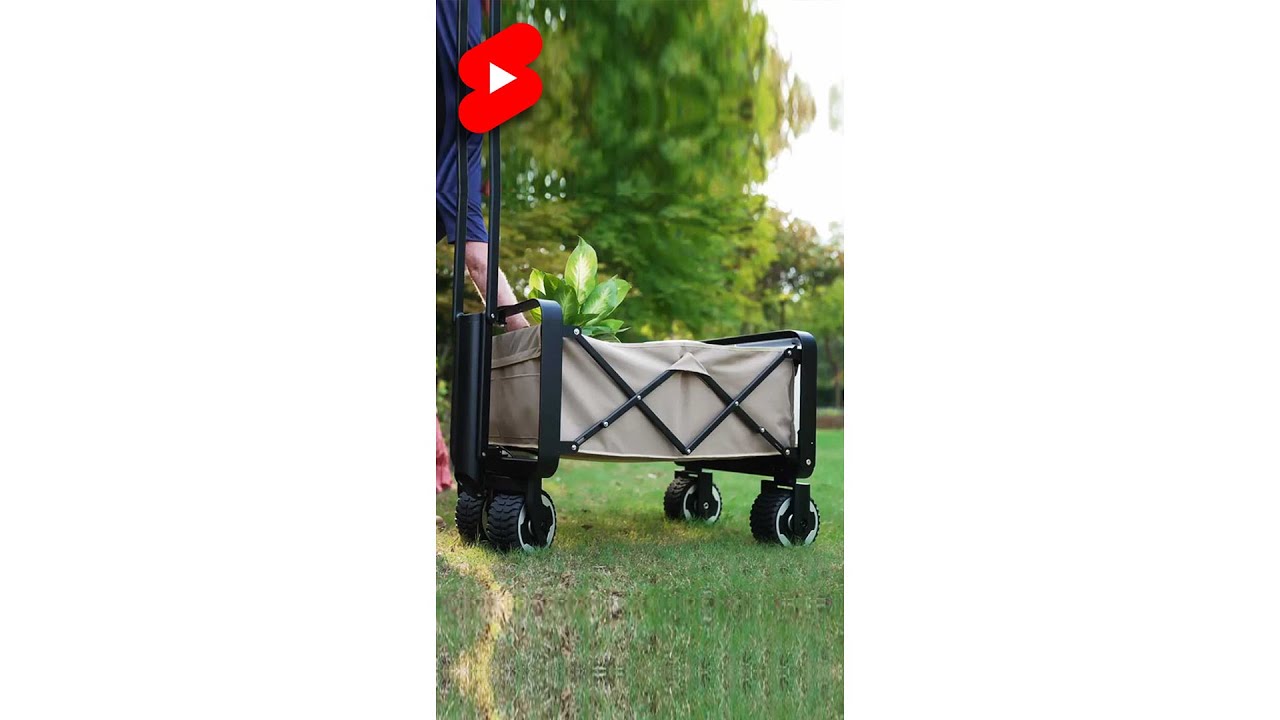Foldable electric utility wagon   
