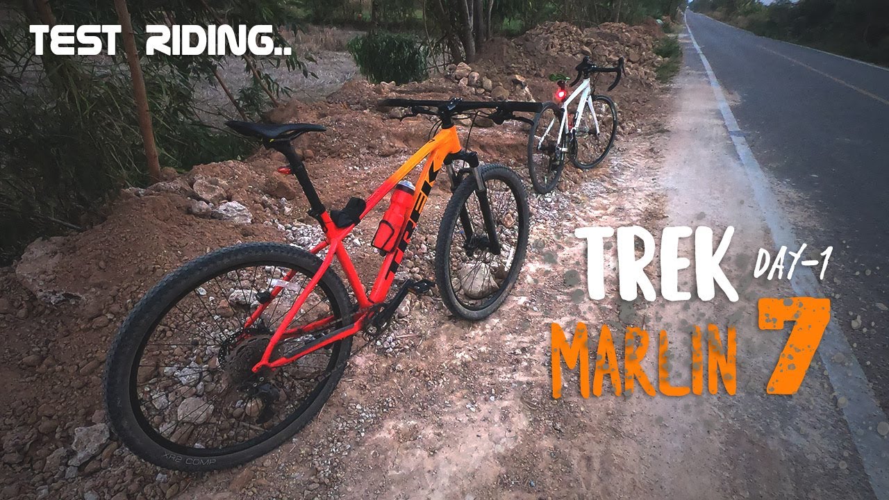 [Day 1] test ride Trek marlin 7 2021 (Countryside in THAILAND)
