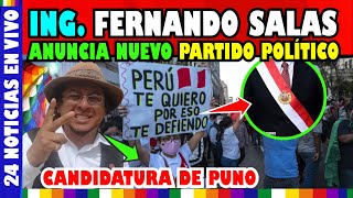 ULTIMO MINUTO 🔴ING. FERNANDO SALAS ANUNCIA CANDIDATURA DESDE PUNO PARA EL PERU Y EL  MUNDO.