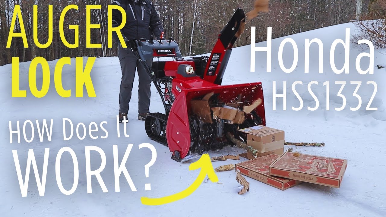 Этот снегоуборщик НЕ ломает болты среза! Защита от заклинивания шнека Honda HSS (проверено).