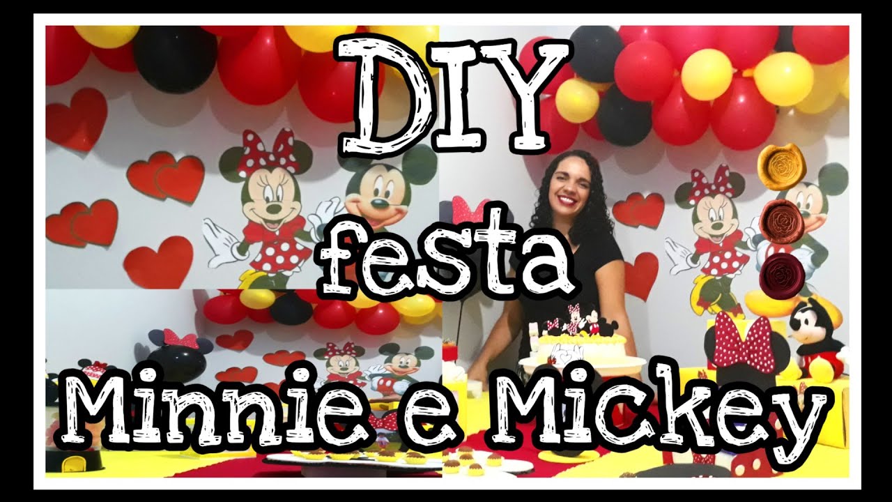 FESTA EM CASA MINNIE E MICKEY