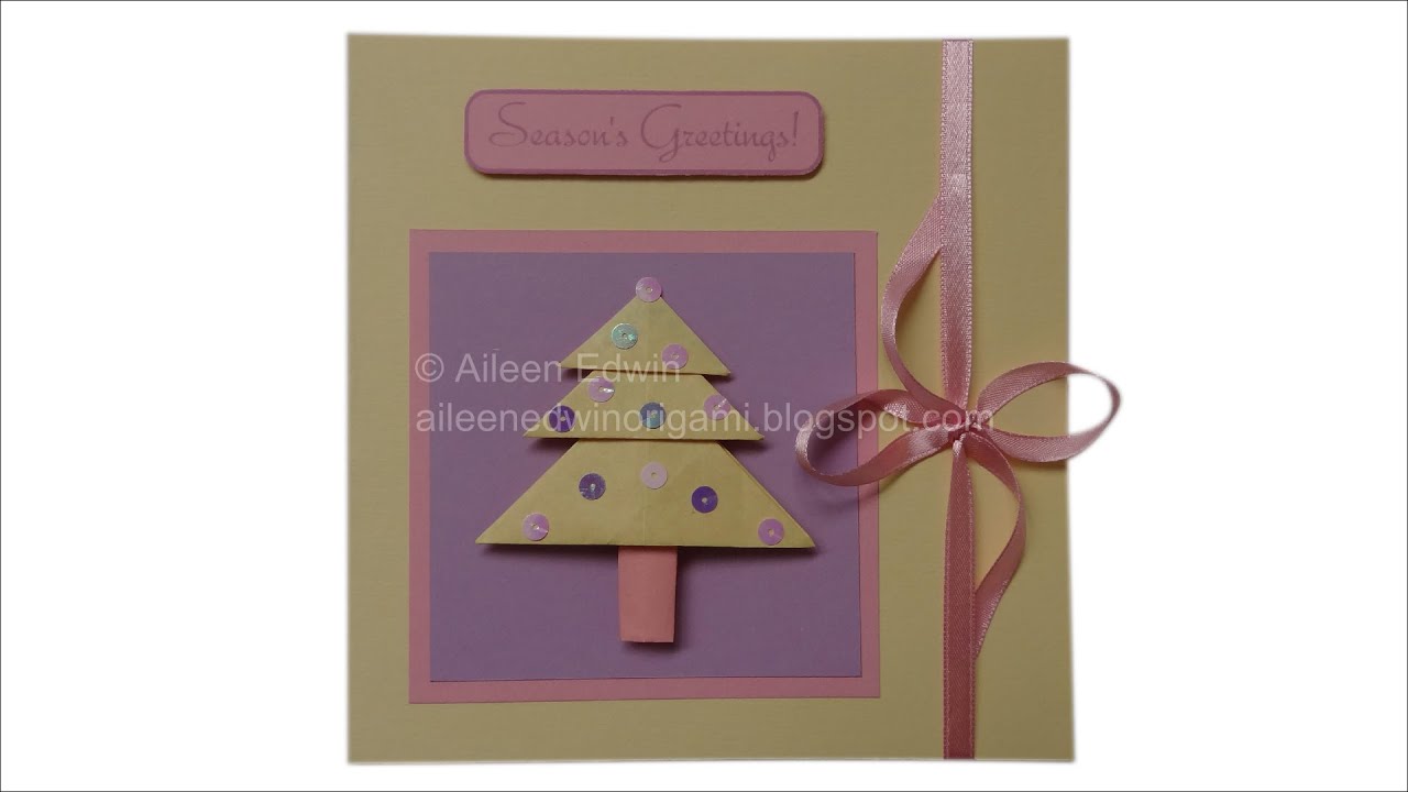 Origami Christmas Tree Card Video Tutorial *HD* - YouTube