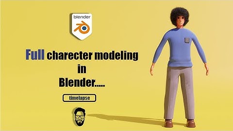 3d full character  (Man full body) modeling in blender for beginners-mds design.