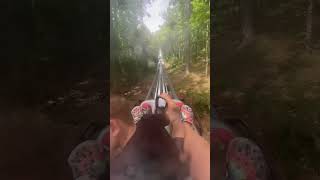 First time riding mountain coaster at Jellystone park Golden Valley NC
