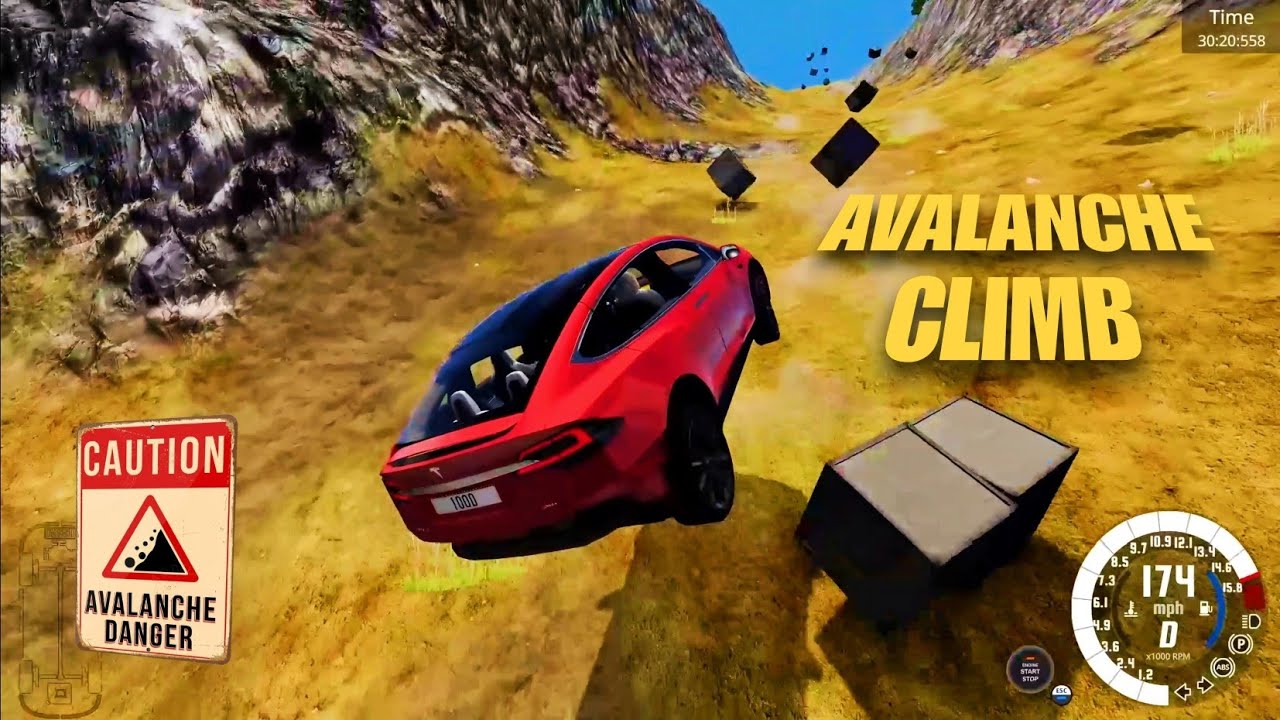 BOXES Vs CARS Avalanche Climb in Beamng Drive - Epic Showdown! 🔥🏔️ # ...