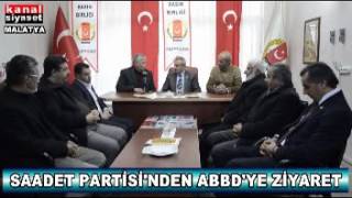 K Si̇yaset Malatya - Saadet Parti̇si̇nden Abbdye Zi̇yaret