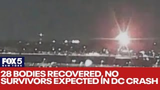 DC plane crash update: 28 bodies recovered, no survivors expected