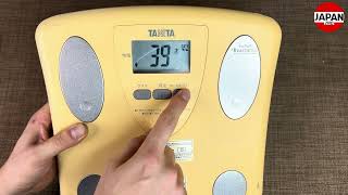 健康管理・計測計 1970's Body Scale Tanita BF-046 Digital Body Composition Scale for Fitness Tracking