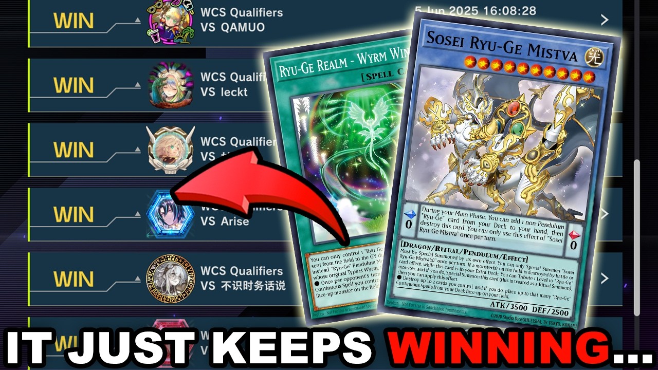 I think I just accidentally broke Ryu-Ge... (Yu-Gi-Oh! Master Duel)