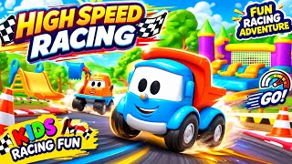 “🚗💨 HIGH SPEED RACING! 😱 | Fun Car Game for Kids 🎮🔥” screenshot 3
