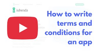 Datos How to write terms and conditions for an app | iubenda Noticias