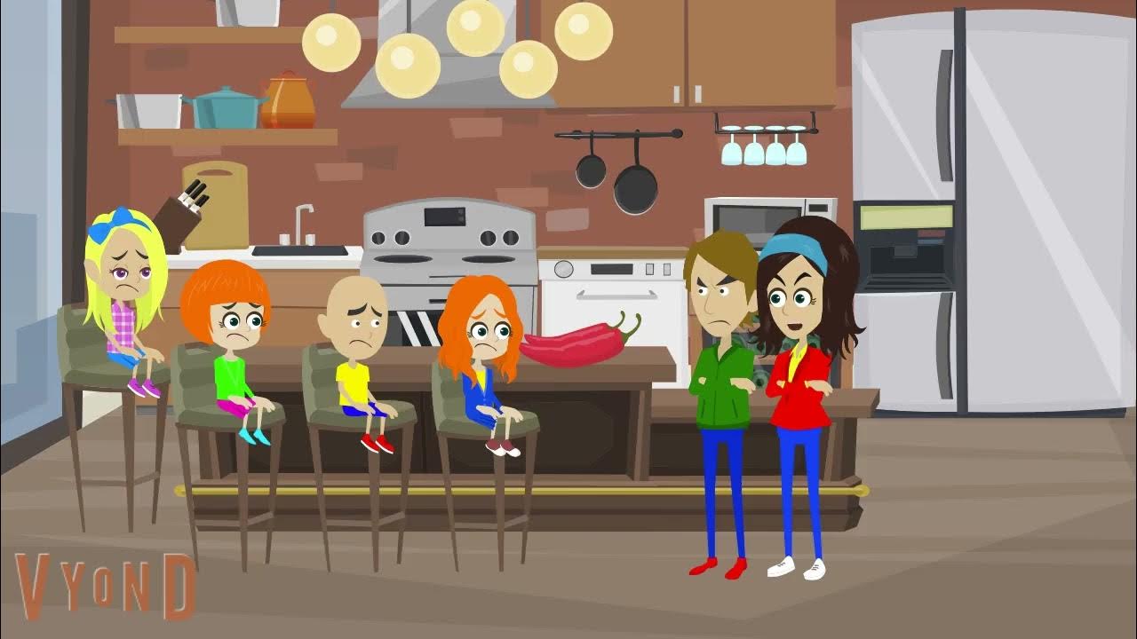 Caillou, Rosie, Daisy, Lily Called Their Parents Real Name/Grounded