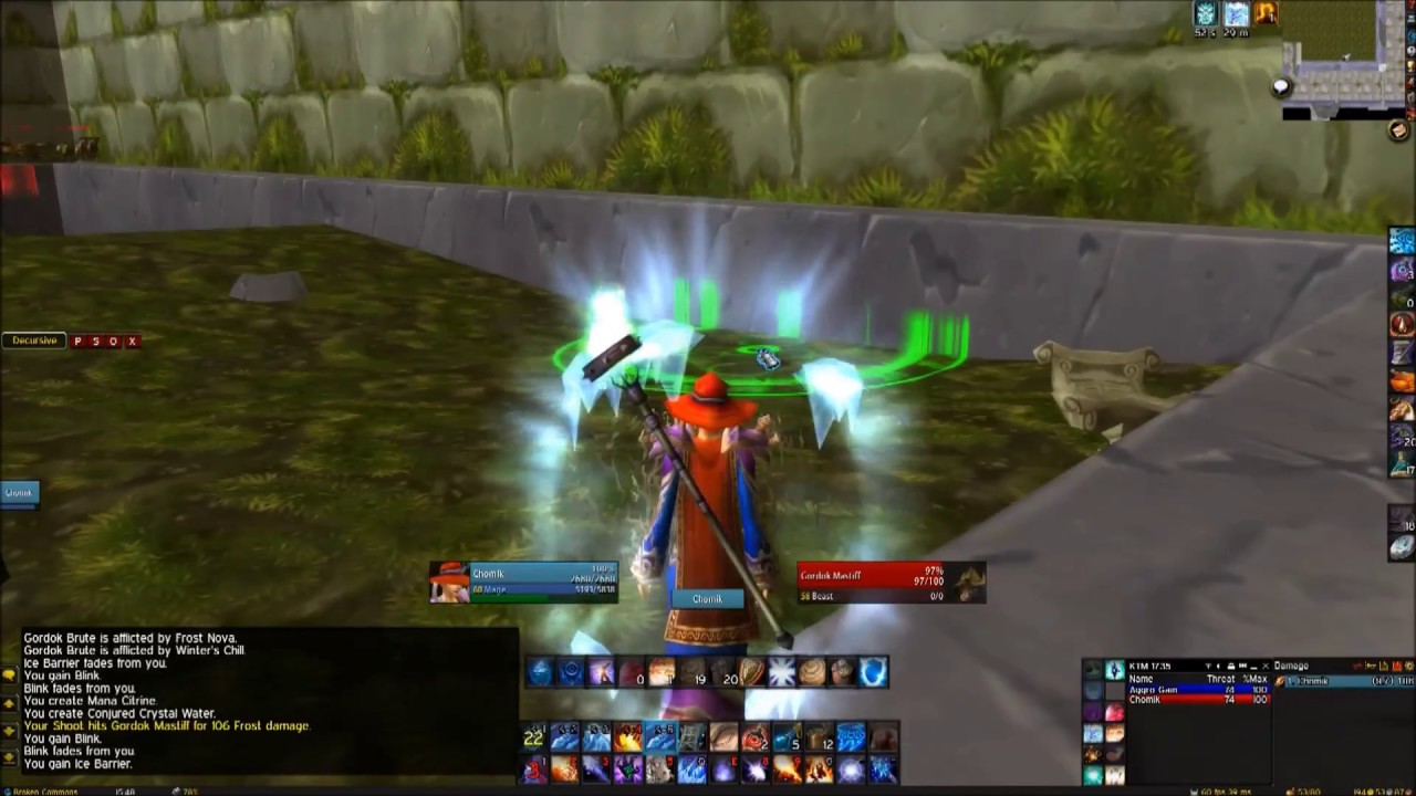 DMN mage solo farm + 1st boss