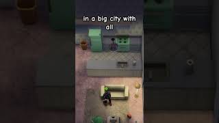 TINY APARTMENT in The Sims 4!! #thesims4 #speedbuild #letsplay