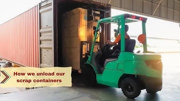 HOW WE UNLOAD OUR SCRAP CONTAINERS