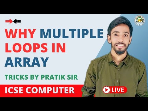 Why Multiple Loops in Array  | Computer | Class 10 | ICSE Crash Course Java 10 #icse #java