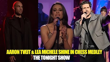 Aaron Tveit, Lea Michele & Nicholas Christopher Perform Chess Medley | The Tonight Show | Newsdrift