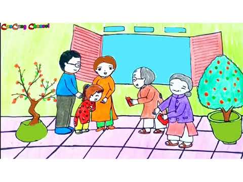 Mỹ thuật - Khối 3 - Đề tài : Ngày Tết lễ hội và mùa xuân.