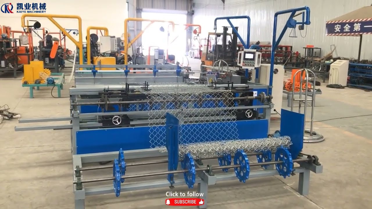 Автоматический станок для изготовления цепных ограждений с двойной проволокой/Chainlinkfence machine
