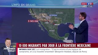 États-Unis : 10 000 migrants par jour à la frontière mexicaine