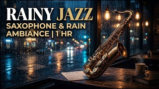 Cozy Paris Rain Jazz Café 🌧️ Smooth Instrumentals for Work &amp; Study 🎷