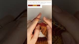 How to knit stranded colorwork continental style (yarn in left hand) #tutorial #strandedcolorwork
