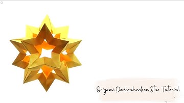 Origami Dodecahedron Tutorial 🌟 How to Fold a Stunning 12-Sided Paper Polyhedron