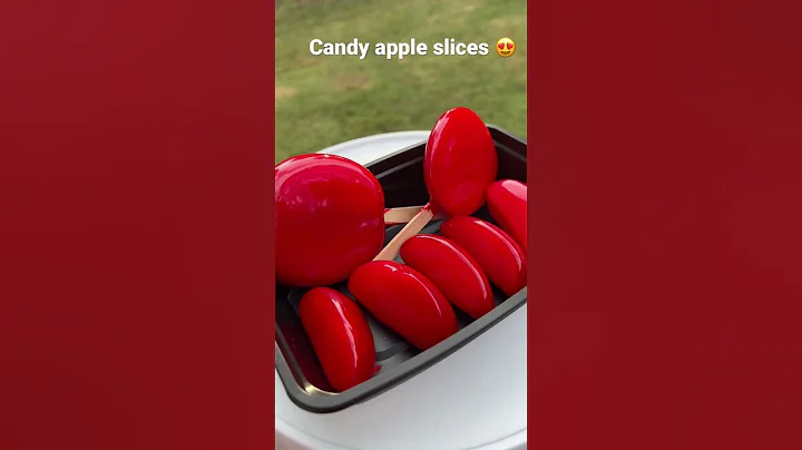 Candy apple slices #candy #candyapples #candied #trending #apples
