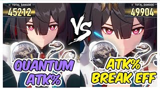 Xueyi Quantum ATK% vs ATK% Break Effect Planar Rope Damage Comparison - Honkai Star Rail Xueyi Guide