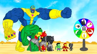 Rescue HULK Family & IRON MAN, BLACK PANTHER 2 vs BOSS THANOS : Who Is The King Of Super Heroes?