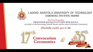 17th Convocation Ceremonies&35th Founders’ Day Anniversary
