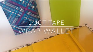 Introducing: The Duct Tape Wrap Wallet | Thinnest Duct Tape Trifold Yet!