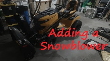 Remove Deck and Install Snowblower