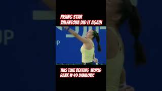 RISING STAR VALENTOVA OVERCAME WORLD RANK #49 DANILOVIC #wta #valentova #danilovic #japanopen2025