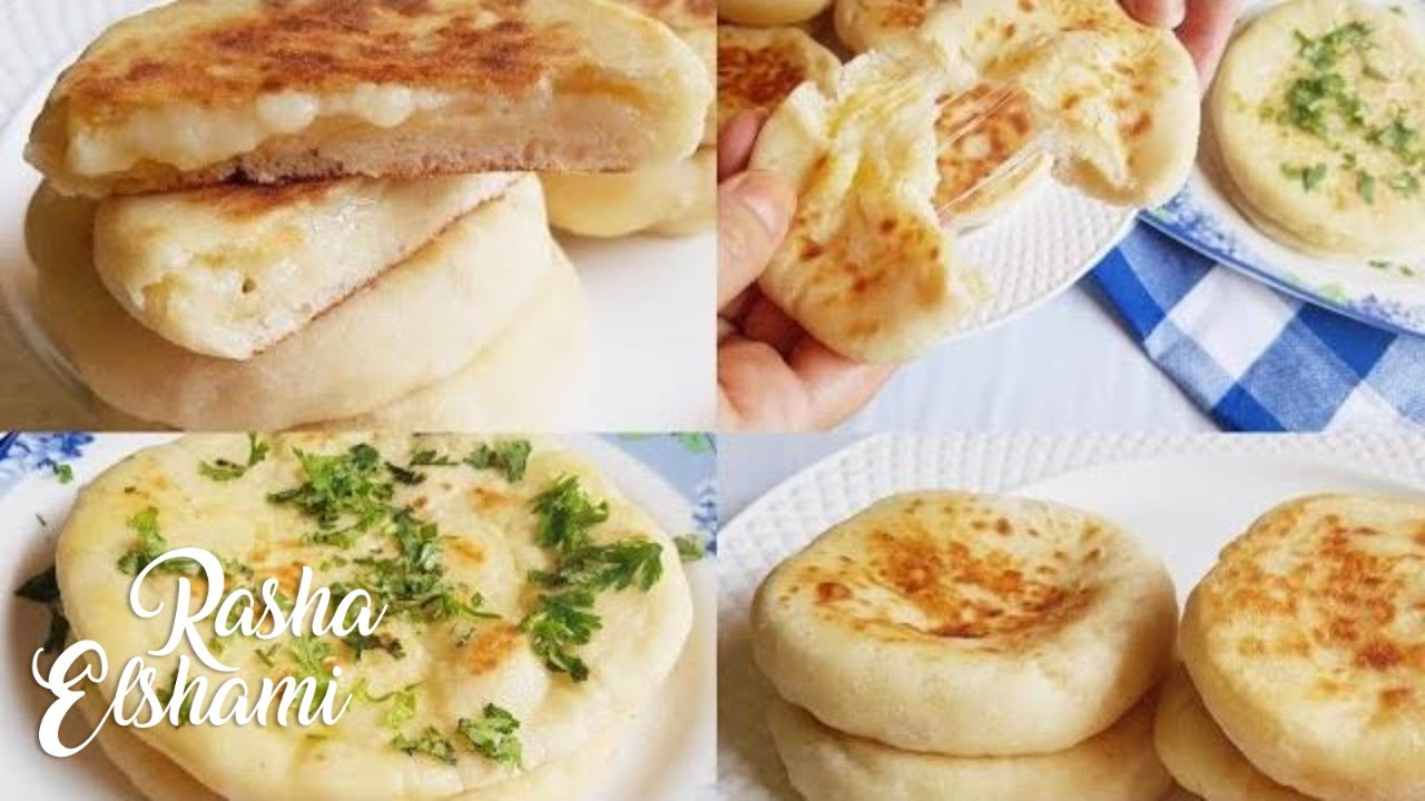 خبز النان الهندى الصغير بالجبنة تحفة للمدارس👌👌