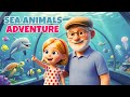 Learn Sea Animal Names  Ocean Animals for kids with Grandpaa &amp; Arika