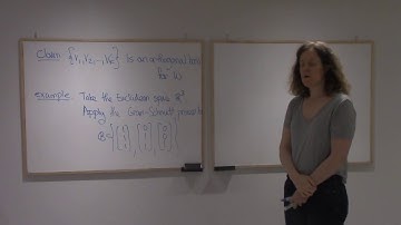 13.9 Projections. The Gram-Schmidt process