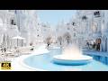 White Fantasy City Walk ✨ From Streets to Forest, Flower Fields & Palace (4K)
