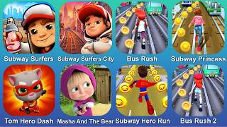 Subway Surfers,Subway Surfers City,Bus Rus,Subway Princes,Tom Hero Dash,Masha And The Bear,Bus Rus 2 screenshot 1