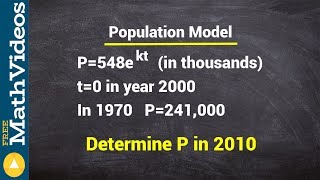 Solving exponential growth model problems
