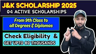Scholarships for J&amp;K Students  - Apply before last Date - 04 Active Scholarships- Check Eligibility