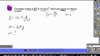 Solve for Volume with Density