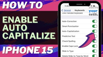 How to Enable Auto Capitalization on iPhone 15