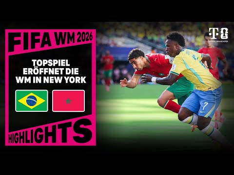 Brasilien - Marokko, Highlights mit Livekommentar | FIFA WM 2026 | MAGENTA TV
