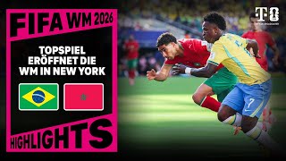 Brazil vs. Morocco, Highlights with live commentary | 2026 FIFA World Cup | MAGENTA TV