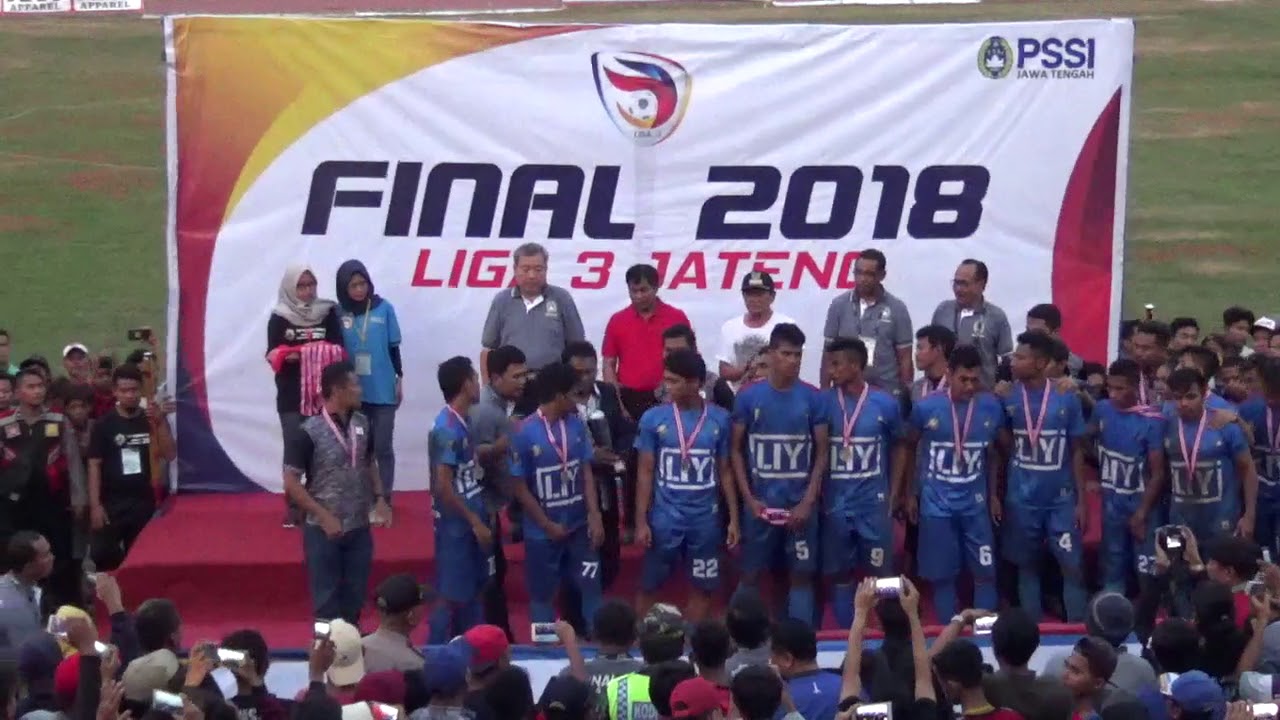 Awarding trofi, FINAL Liga 3 Jateng 2018 antara PSIP Pemalang Vs Persibara Banjarnegara