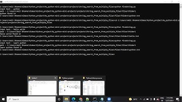 Search text in file Python project