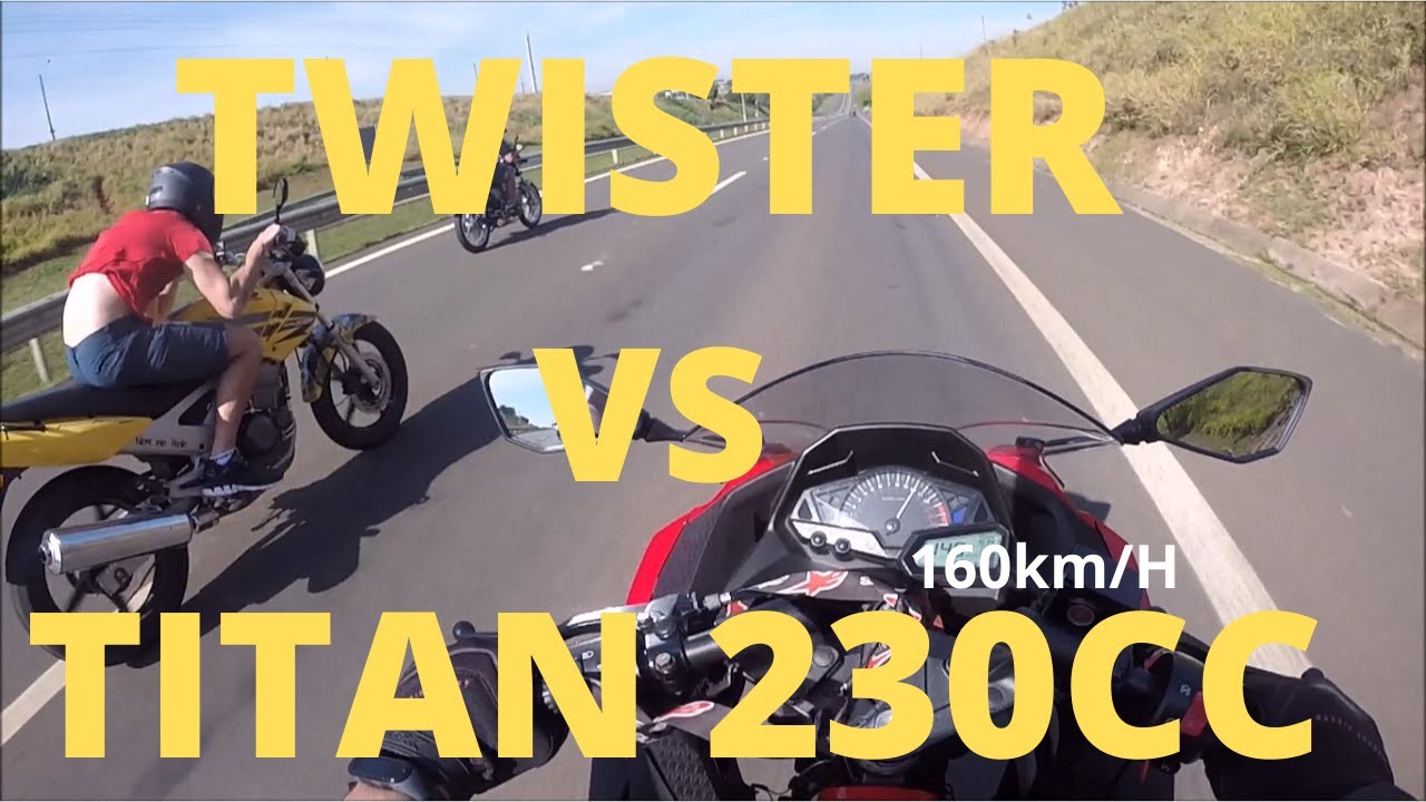 TWISTER 250 VS TITAN150 KIT230CC - QUEM GANHOU?